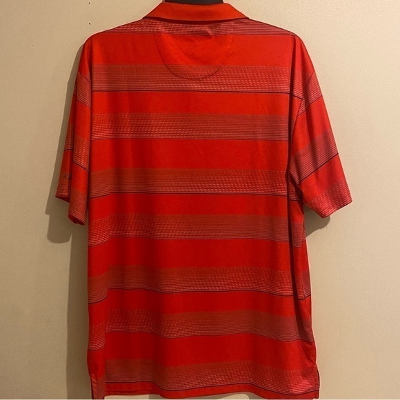 Grand Slam Shirt Mens 2XB Golf Polo Lightweight Short Sleeves Red Striped - Picture 5 of 9